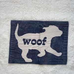 Dog Print 'Woof' mat